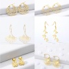 Picture of 304 Stainless Steel Stylish Earrings Multicolor Hollow 1 Pair