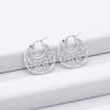 Picture of 304 Stainless Steel Stylish Earrings Multicolor Hollow 1 Pair