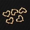 Immagine di 304 Acciaio Inossidabile San Valentino Charms Cuore Multicolore Filigrana 2 Pz