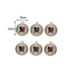 Immagine di Lega di Zinco San Valentino Charms Tondo Cuore Smalto 23mm x 20mm , 10 Pz