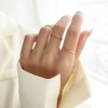 Picture of Eco-friendly Simple & Casual Simple 18K Real Gold Plated 304 Stainless Steel Unadjustable Rings Unisex