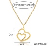 Bild von 304 Edelstahl Valentinstag Gliederkette Kette Halskette Bunt Herz Hohl 45cm lang, 1 Strang