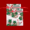 Immagine di Organza Natale Borsa Coulisse Rettangolo Multicolore 10 Pz