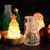 Bild von Silikon-Weihnachtsharzform für die Herstellung von stereoskopischen Kerzen, weiß