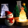 Bild von Silikon-Weihnachtsharzform für die Herstellung von stereoskopischen Kerzen, weiß