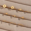 Bild von 304 Edelstahl Offen Verstellbar Ring 18K Gold plattiert 17.3mm（US Größe:7), 1 Stück