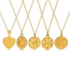 Immagine di Ecologico Retrò Elegante 18K Oro riempito 304 Acciaio Inossidabile Rollo Catena Geometrica Collana con Ciondolo Per Donne 1 Pz
