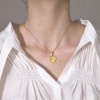 Immagine di Ecologico Retrò Elegante 18K Oro riempito 304 Acciaio Inossidabile Rollo Catena Geometrica Collana con Ciondolo Per Donne 1 Pz