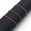 Picture of 304 Stainless Steel Cuban Link Chain Bracelets Gold Plated Multicolor Enamel 17cm(6 6/8") long