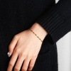 Picture of 304 Stainless Steel Cuban Link Chain Bracelets Gold Plated Multicolor Enamel 17cm(6 6/8") long