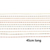 Imagen de 304 Acero Inoxidable Cadena de Eslabones Cubanos Collares Chapado en Oro Multicolor Esmalte 45cm longitud, 1 Unidad