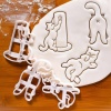Picture of Plastic Modeling Clay Tools Baked Biscuit Mold Cutter Cat Animal