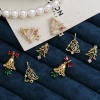 Bild von Copper Christmas Charms Gold Plated Christmas Tree Bell 2 PCs