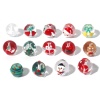 Bild von Muranoglas Weihnachten Perlen Rund Bunt Emaille 5 Stück