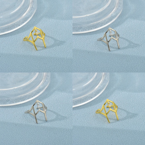 Picture of Stylish Open Adjustable Rings Geometric