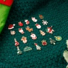Bild von Zinklegierung Weihnachten Charms Vergoldet Bunt Emaille 10 Stück