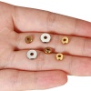 Immagine di 304 Stainless Steel Spacer Beads Flat Round 50 PCs