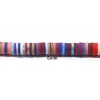 Bild von Polymer Ton Katsuki Perlen Rund Bunt, 6mm D., Loch: 2mm, 40cm lang/Strang, 300 - 360 Stk./Strang, 5 Stränge