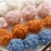 Bild von Plüsch Charms Pompom Ball Vergoldet Bunt 19mm D., 10 Stück
