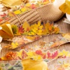 Immagine di PET DIY Decorazione Di Scrapbook Adesivi Giallo Foglia 22.6cm x 7.4cm, 1 Serie ( 15 Pz/Serie)
