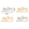 Bild von Zinklegierung Jahr Charms Bunt Stern Message " 2023 " 25mm x 14mm, 20 Stück