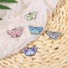 Picture of Insect Pin Brooches Butterfly Animal Initial Alphabet/ Capital Letter Multicolor Enamel