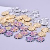 Picture of 304 Stainless Steel Charms Multicolor Sunflower 26mm x 22mm