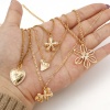 Immagine di Rame Charms Piedi Oro riempito Rosa 2 Pz