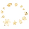 Immagine di Rame Charms Piedi Oro riempito Rosa 2 Pz
