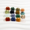 Imagen de Piedra ( Natural/teñido ) Colgantes Charms Multicolor Cuadrado Sección 11mm x 11mm, 1 Unidad