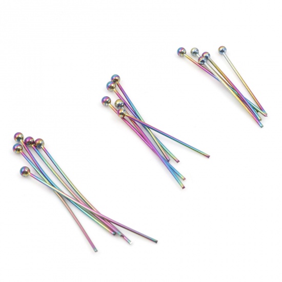 Picture of 0.6mm Stainless Steel Ball Head Pins Multicolor