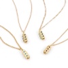 Picture of Copper Charms Gold Plated Hexagonal Prism Micro Pave Multicolour Cubic Zirconia 26mm x 7mm