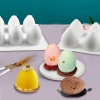 Imagen de Silicona día de Pascua Alimento Pasta Silicona Sugarcraft Clay Molde Huevo de Pascua Blanco 1 Unidad