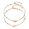 Immagine di 304 Acciaio Inossidabile Semplice Cavo Catena Cavigliere Multicolore Smalto 23.5cm lunghezza, 1 Pz