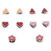 Immagine di 304 Acciaio Inossidabile Fermagli Per Ciondolo Pizzico Tono Argento Smalto 11mm x 10mm, 2 Pz