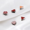 Immagine di 304 Acciaio Inossidabile Fermagli Per Ciondolo Pizzico Tono Argento Smalto 11mm x 10mm, 2 Pz