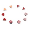 Immagine di 304 Acciaio Inossidabile Fermagli Per Ciondolo Pizzico Tono Argento Smalto 11mm x 10mm, 2 Pz
