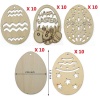 Picture of Boxwood Easter Day Home Decoration Natural Egg 8cm x 6cm
