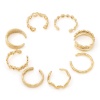 Immagine di 304 Acciaio Inossidabile Aperto Regolabile Anello Oro Placcato 1 Pz