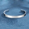 Bild von 304 Edelstahl Positive Zitate Energie Offen Manschette Armreife Armband Silberfarbe Message 6.5cm x 5.5cm, 1 Stück