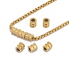 Immagine di 304 Acciaio Inossidabile Perline Cilindrico Multicolore 6.5mm x 6mm, Buco: Circa 3mm, 10 Pz