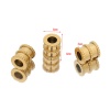 Immagine di 304 Acciaio Inossidabile Perline Cilindrico Multicolore 6.5mm x 6mm, Buco: Circa 3mm, 10 Pz