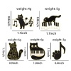 Bild von Niedlich Brosche Katze Note Bunt Emaille 1 Stück
