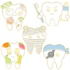 Immagine di Medico Spilla Dente Multicolore Smalto 1 Pz