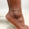 Picture of 304 Stainless Steel Stylish Anklet Link Chain Heart 18K Real Gold Plated