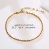Picture of 304 Stainless Steel Stylish Anklet Link Chain Heart 18K Real Gold Plated