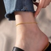 Picture of 304 Stainless Steel Stylish Anklet Link Chain Heart 18K Real Gold Plated