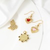 Immagine di Rame Charms Oro Placcato Rosso Cavallo Angelo Trasparente Cubic Zirconiae 1 Pz