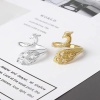 Immagine di Lega Utensili Per Maglieria Accessori All'uncinetto Anello Per Dito Estrattore Per Dito Pavone Multicolore 1 Pz