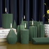 Bild von Silikon Harzform zum Selbermachen von Kerzenseife Zylinder Weiß 1 Stück